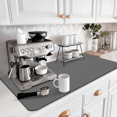 Très grand tapis de séchage pour comptoir de cuisine 31,5 po x 17 po