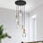 Hooman 5 - Light Cluster Teardrop Pendant 15" Ceiling Flush Mount Chandelier