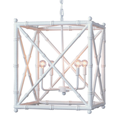 Scalamandre 4 - Light Square Chandelier