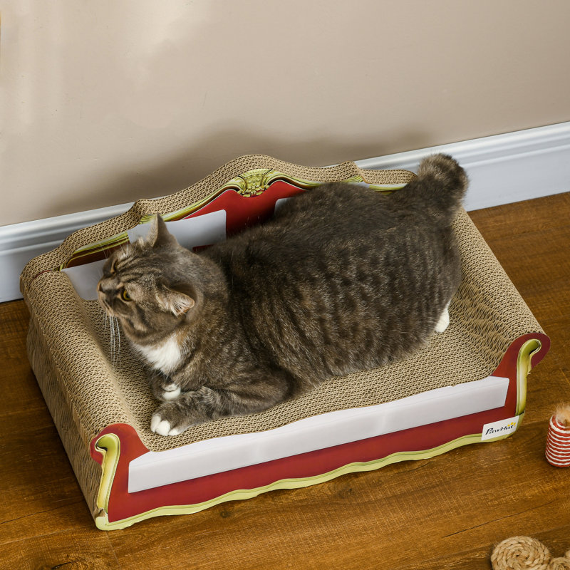 Cat Scratching Board Cardboard Sofa with Catnip 58 x 295 x 29cm