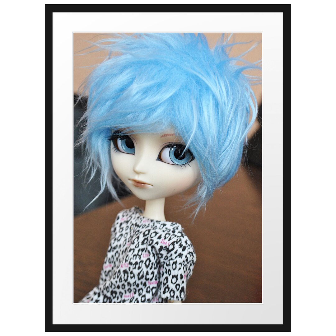 Gerahmtes Poster Rebellische Pullip-Puppe