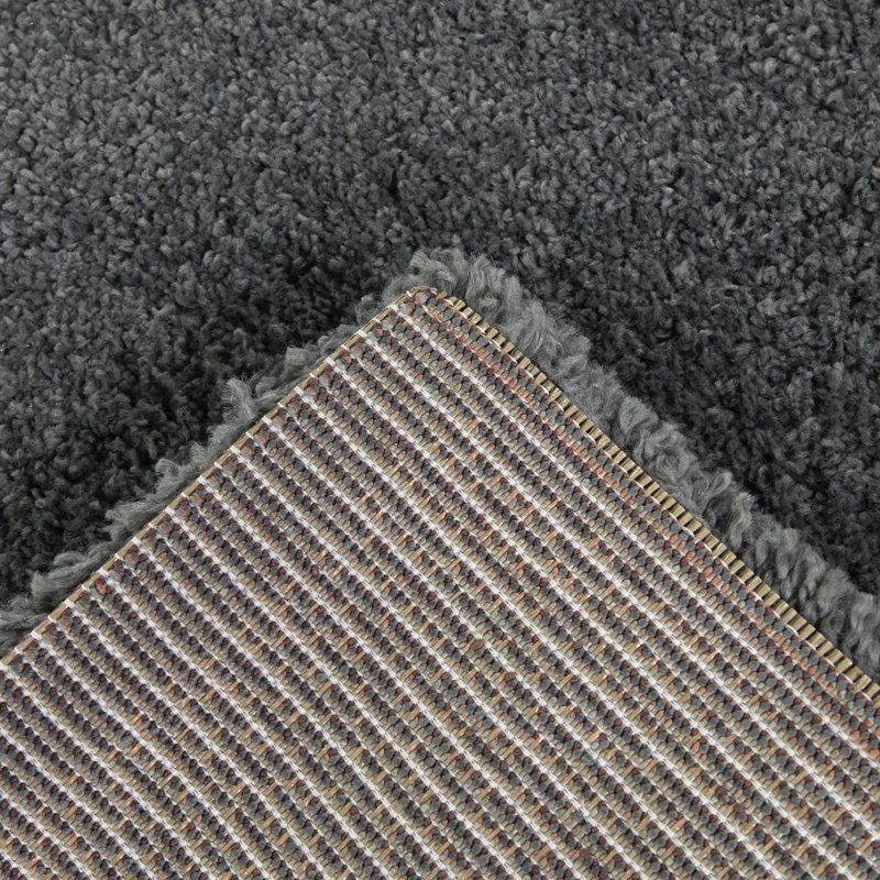 Tapis abstrait gris anthracite Eleina, Rectangle 7 pi 10 po x 10 pi