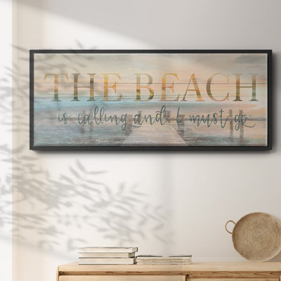 The Beach is- Toile encadrée