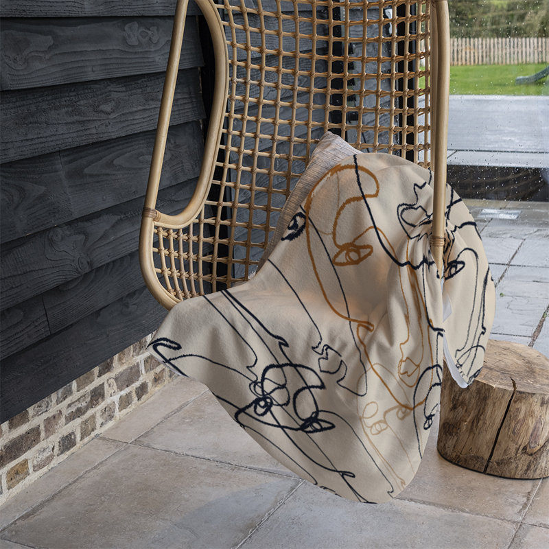 Domizio Plain Weave / Muslin Throw Blanket