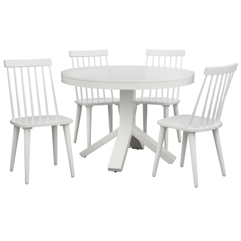 Zigmond 4 - Person Pedestal Dining Set