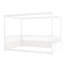 Lit de plancher en bois de pin blanc solide et stable