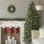 Sapin Douglas de Noël artificiel vert 7 pi d'aspect réaliste avec 300 lumières transparentes