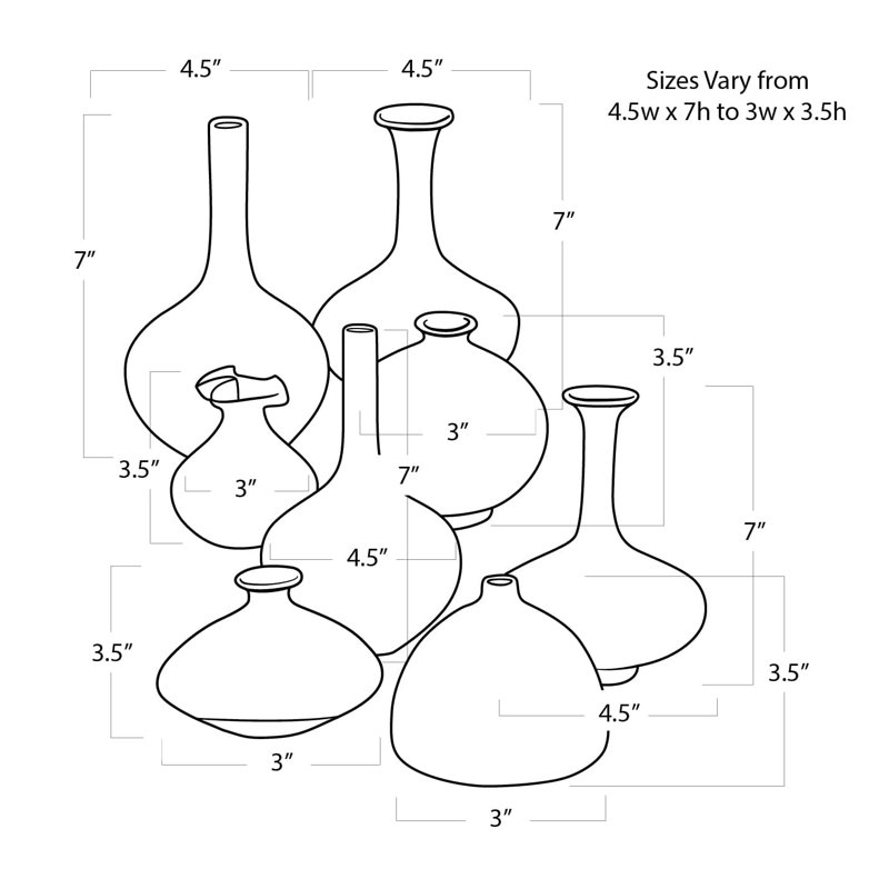 8 vases en porcelaine 8 pièces