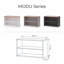 80cm Wide TV Stand with 2 Open Shelves and Oak-Effect Top-1838979231