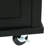 Black Kitchen Cart With Drop And Cabinet Storage. 5 Rolling Wheels, For Dinning Room Different Spaces Beyond Island Storage Exterior-440313706