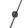 Nicarete Minimalistic Linear 1 - Light Black Flush Wall Mounted Sconce