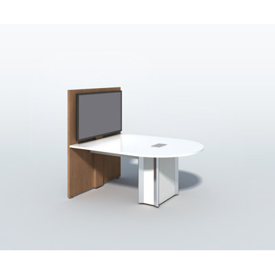 78'' Curved Conference Table and