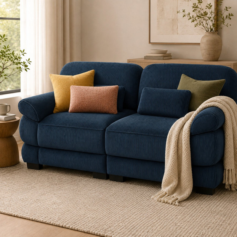 Causeuse Gatton Cloud Couch, Bleu