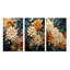 Tourbillon orange et bleu sarcelle tourbillon IV - ensemble de 3 botaniques abstraites-1675862892-1675862893-1629453482