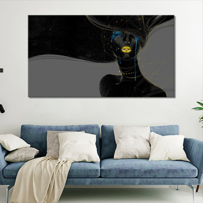 Dark Girl - Wrapped Canvas Art Prints