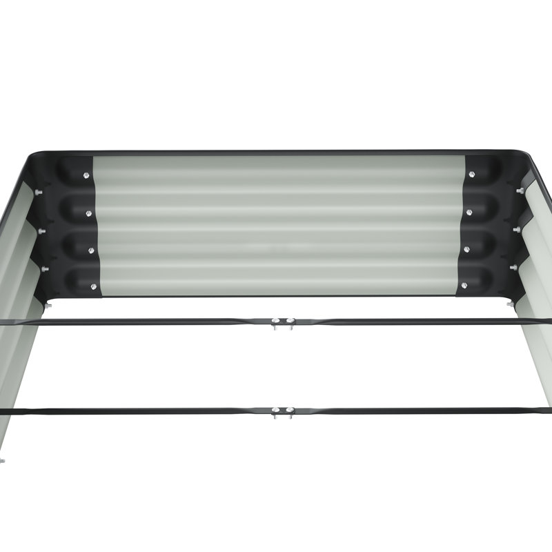 Raised Garden Bed, 30cm H x 120cm W x 90cm D, Black