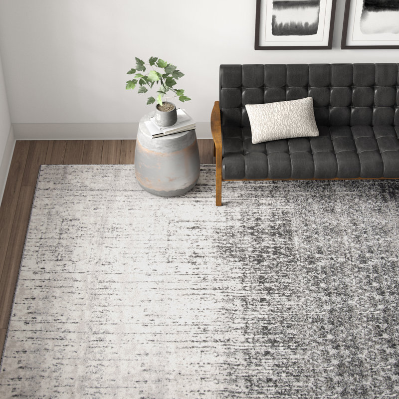 Hatsuye Retro Performance Abstract Rug, Rectangle 8' x 10'