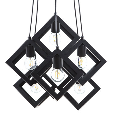 Ganado 6 - Light Black Cluster Pendant