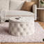 CHESTERFIELD Round Upholstered Pouf Hocker 70 cm-832200438