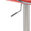 Baudette Swivel Upholstered Adjustable Height Counter Stool with Metal Frame-15848427