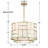 Abbeville 6 - Light Unique/Statement Drum Chandelier-323351081