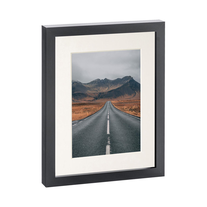 Photo Frame with 4" x 6" Mount - 5" x 7" - Black/Ivory, Black/Ivory