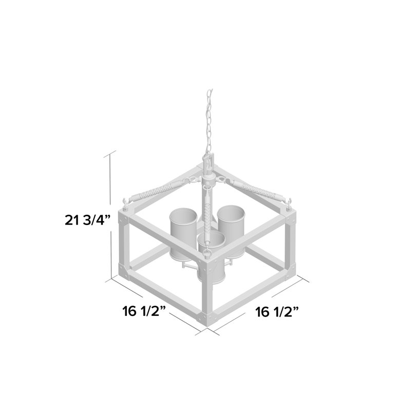 Dunning Three Light Chandelier from Generation Lighting 