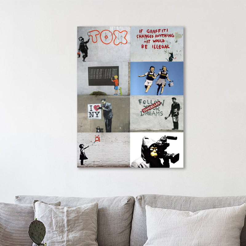Banksy Momtage II by Banksy - Wrapped Canvas Print, 41cm H x 30cm W x 4cm D