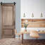 Premium Horseshoe Steel Single Door Barn Door Hardware Kit Standard Single-422672765-422672716