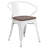 Kesterson Metal Chair with Wood Seat and Arms-1340017129
