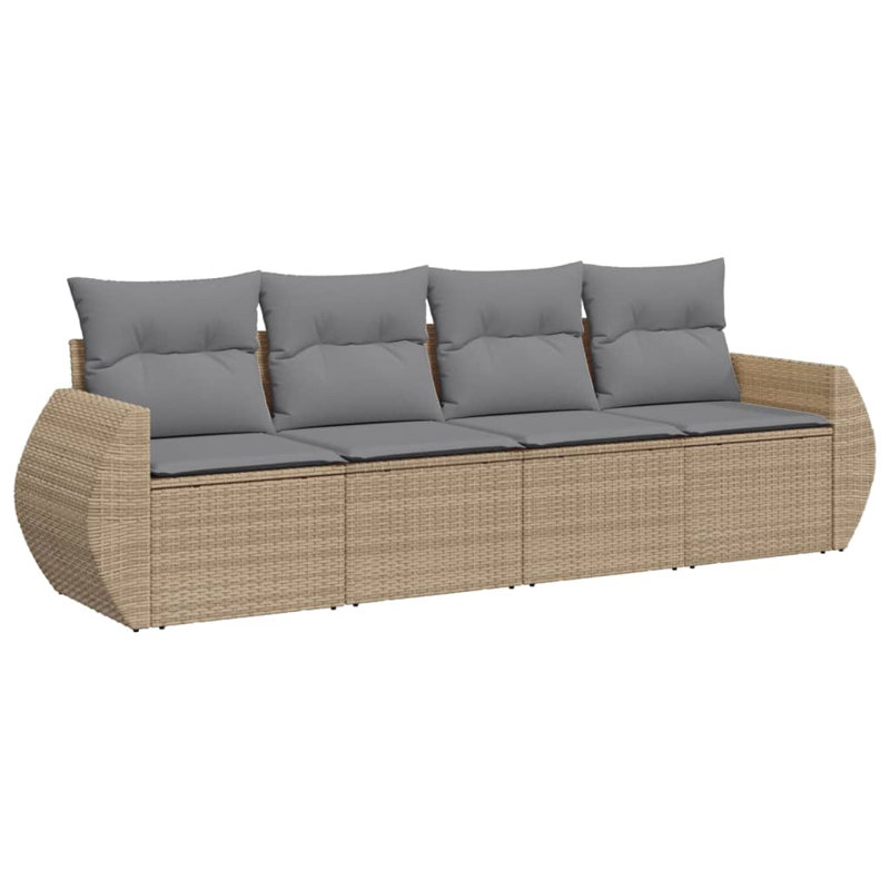  Ensemble de canapé de jardin beige