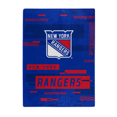 NHL Digitize Raschel Throw Blanket - Oversized 60 x 80 Inches Ultra-Soft Licensed Team Logo Bedding