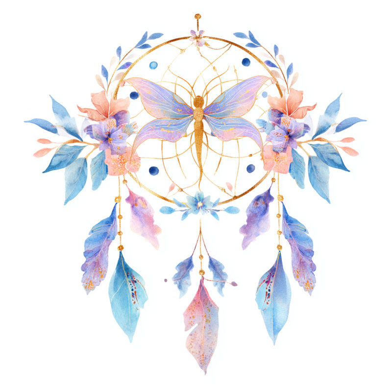 Coussins Butterfly Dreamcatcher, 14 X 14 pouces