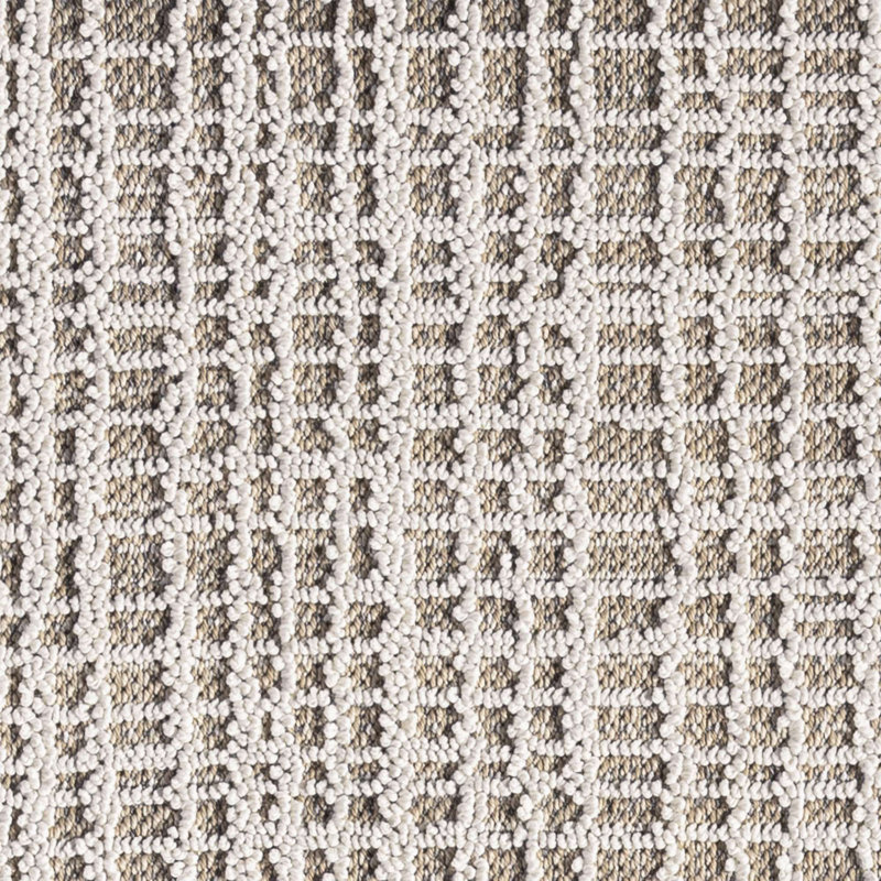Burrosa Polypropylene Beige Indoor/Outdoor Rug, Runner 2'2" x 7'6"