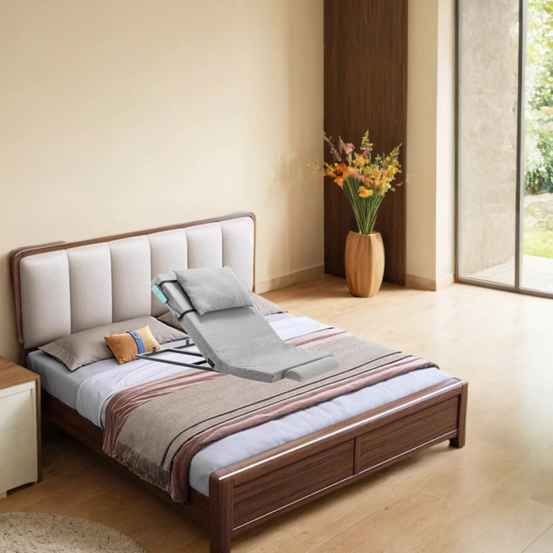 Electric Adjustable Bed Backrest, 4-68° Upgraded Foldable Safety Guardrail