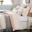 Édredon très grand Dawn Blush - 9 pièces en coton avec imprimé cachemire, bride, 2 taies décoratives, 3 coussins décoratifs Euro