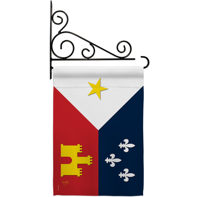Double Sided 18.5'' H x 13'' W Polyester Flag Set
