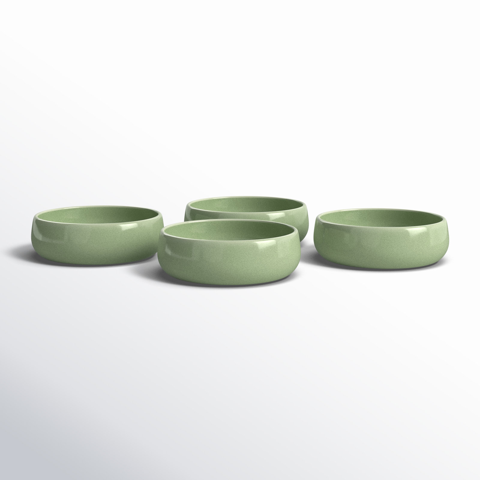 Borgen Stoneware Dessert Bowl, Sage