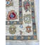 Tapis ivoire moderne en laine noué à la main Oushak-85425947