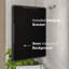 Miroir rectangulaire en métal noir 20 "x 30" Eviva Harmony-222337220