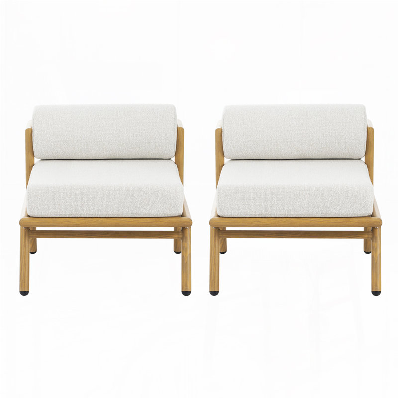 Kolten Patio Modern Lounge Chairs With Cushions