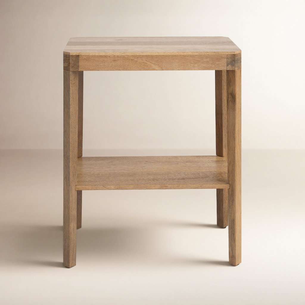 Ardentown Solid Wood End Table, Natural