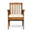 2Pcs Chaises de salle à manger d'extérieur en bois avec coussins et chaise d'extérieur 2Pcs Temps doux-607293585