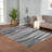 Watercolor Abstract Stripe Woven Area Rug