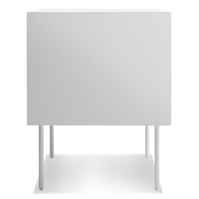 Clad 2 - Drawer Nightstand, Hickory/White