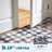 8x10 ft Washable Area Rug for Living Room - Geometric Grid Pattern Print Carpet, Soft Velvet, Non-Slip TPR Backing, Machine Washable, Black-1792754047