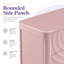 Commode 6 tiroirs Rundelle avec motif de grain en spirale 3D et conception ondulée sans poignée-133672516