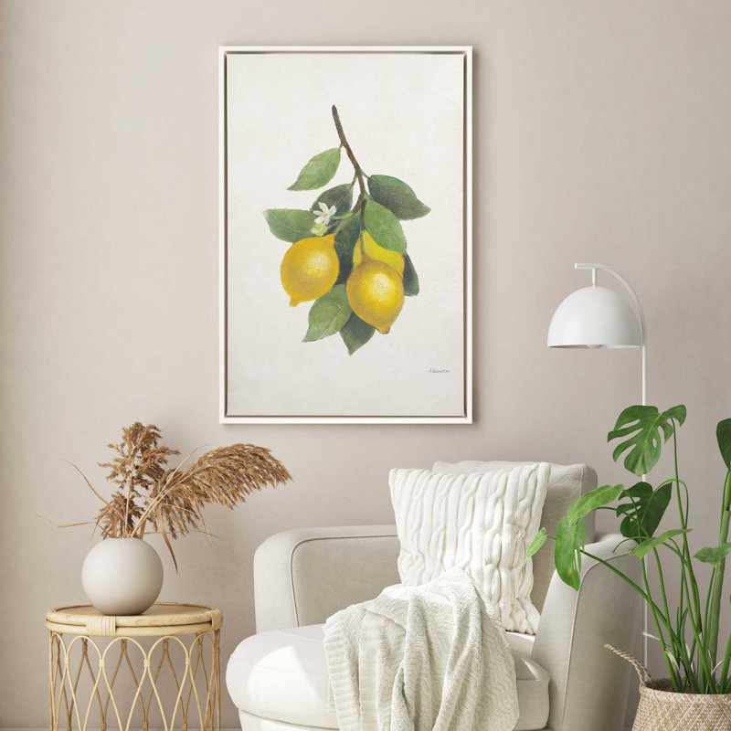 «Lemon Harvest II», reproduction sur toile, Satin Black Floater Frame, 30.75" H x 20.75" W