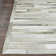 Malbork Striped Gray Ivory Handmade Cowhide Area Rug