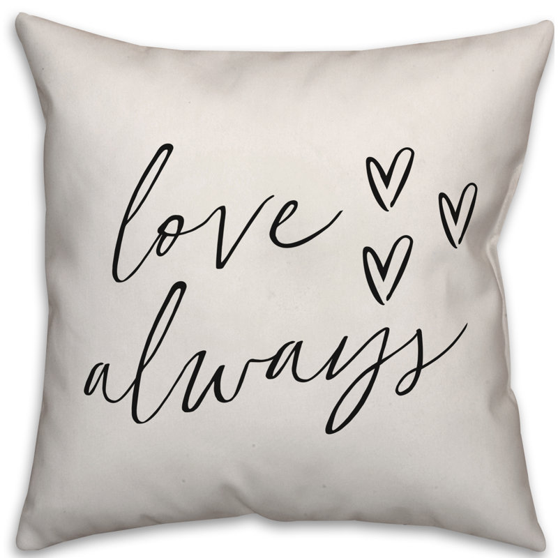 Housse de coussin carré et insert, Polyester / Bourre en polyester, 18 po x 18 po, Noir / blanc
